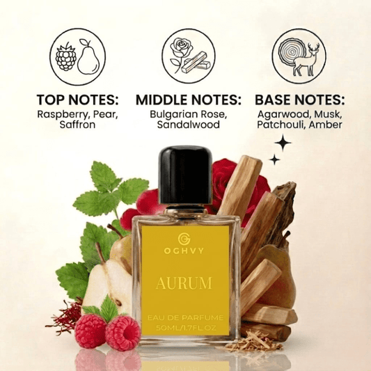 Aurum Unisex Perfume 50ml | Woody Floral Luxury Fragrance – OGHVY.
