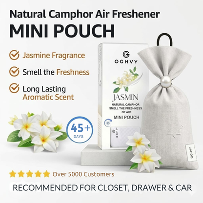 Natural Camphor Pouches – Pack of 3 | Odor Eliminator & Air Freshener.