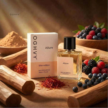 Allure Unisex Perfume 50ml | Saffron Leather Sandalwood Fragrance – OGHVY.