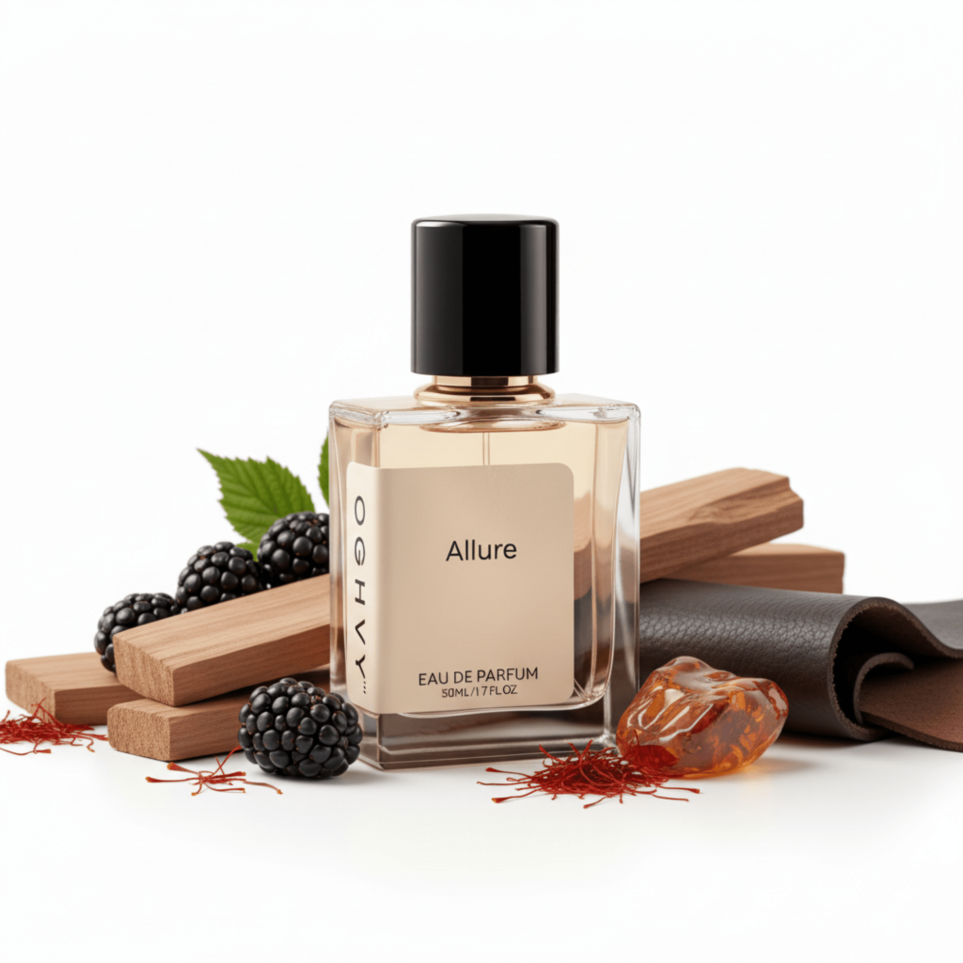 Allure Unisex Perfume 50ml | Saffron Leather Sandalwood Fragrance – OGHVY.