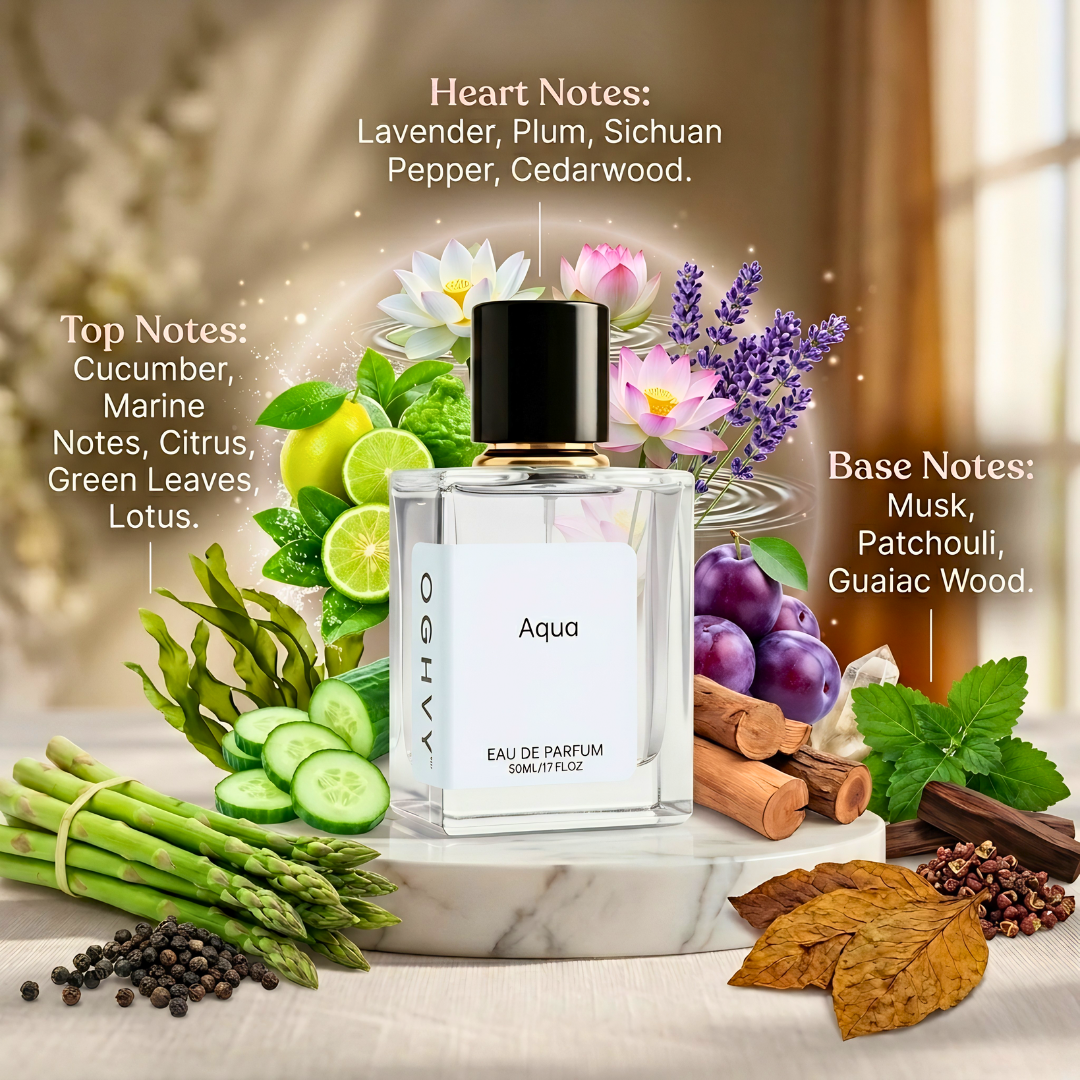 Aqua Perfume for Men 50ml | Fresh Aquatic Long Lasting Fragrance – OGHVY.