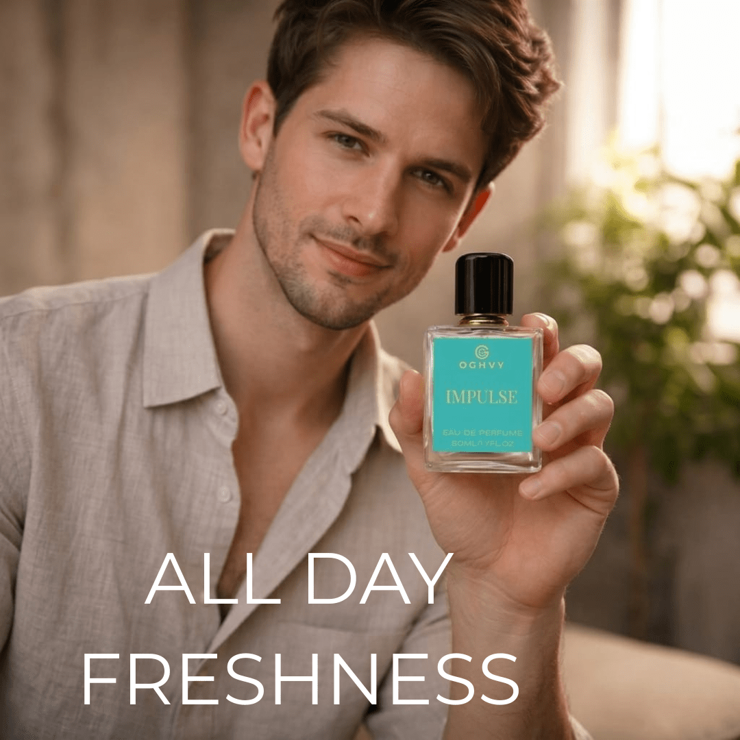 Impulse Men's Perfume 50ml | Woody Aquatic Long Lasting Fragrance – OGHVY.