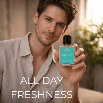 Impulse Men's Perfume 50ml | Woody Aquatic Long Lasting Fragrance – OGHVY.