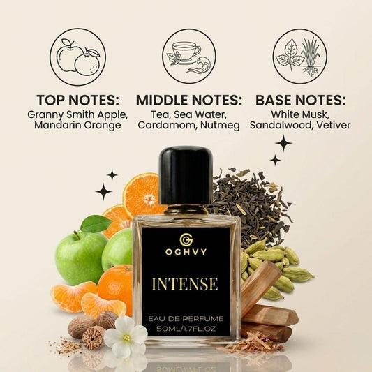 Intense Men's Perfume 50ml | Fresh Woody Long Lasting Fragrance – OGHVY.