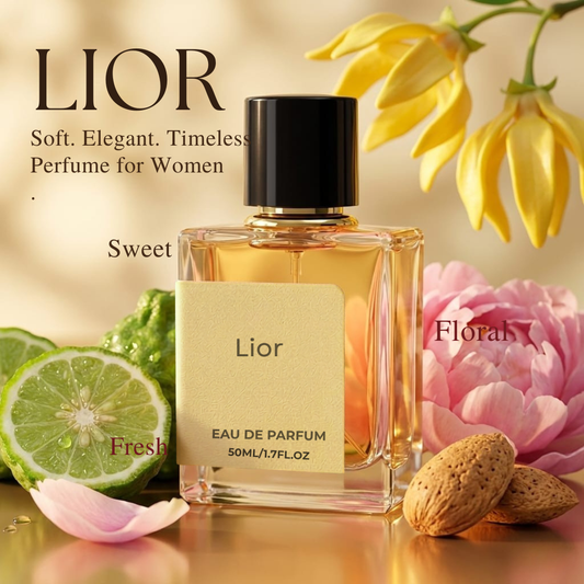 Lior perfume Vanilla & Almond Perfume for Women 50ml | Sweet Floral Fragrance - oghvy