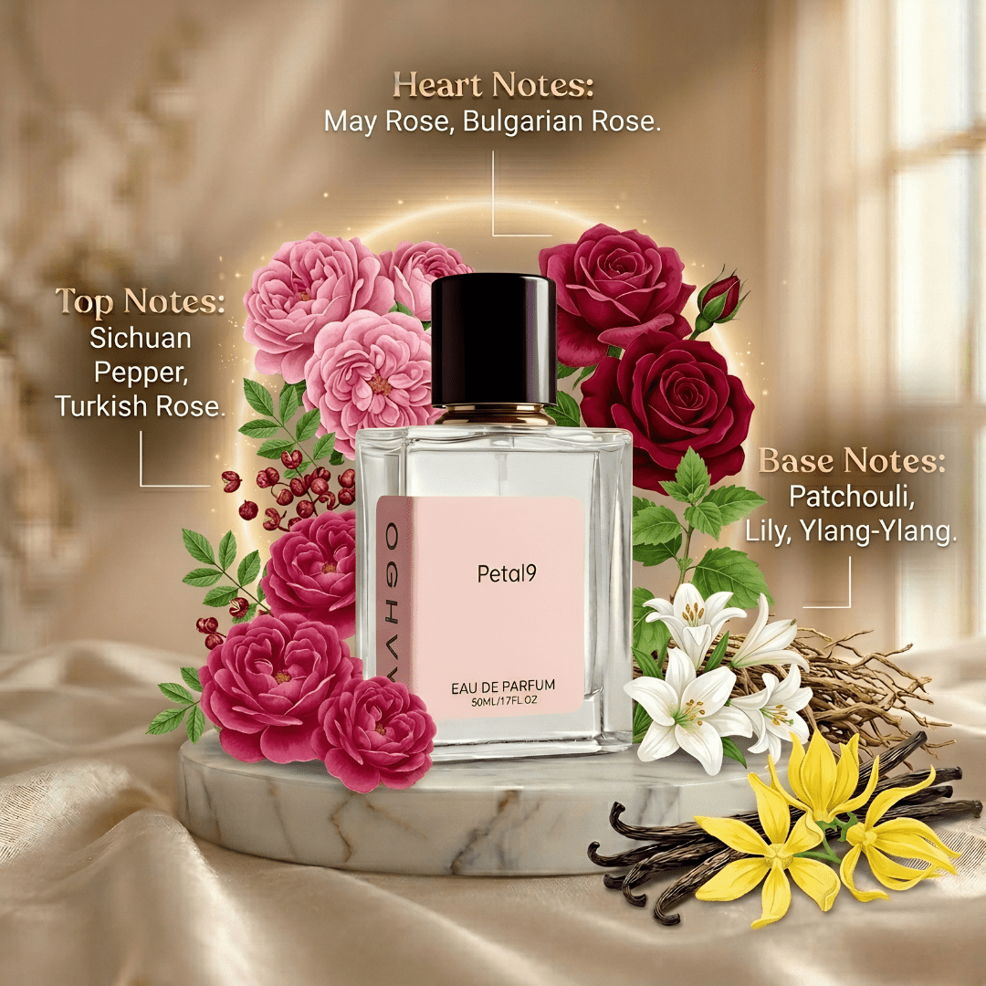 Petal9 Rose & Ylang Perfume for Women 50ml | Floral Long Lasting Fragrance – OGHVY.