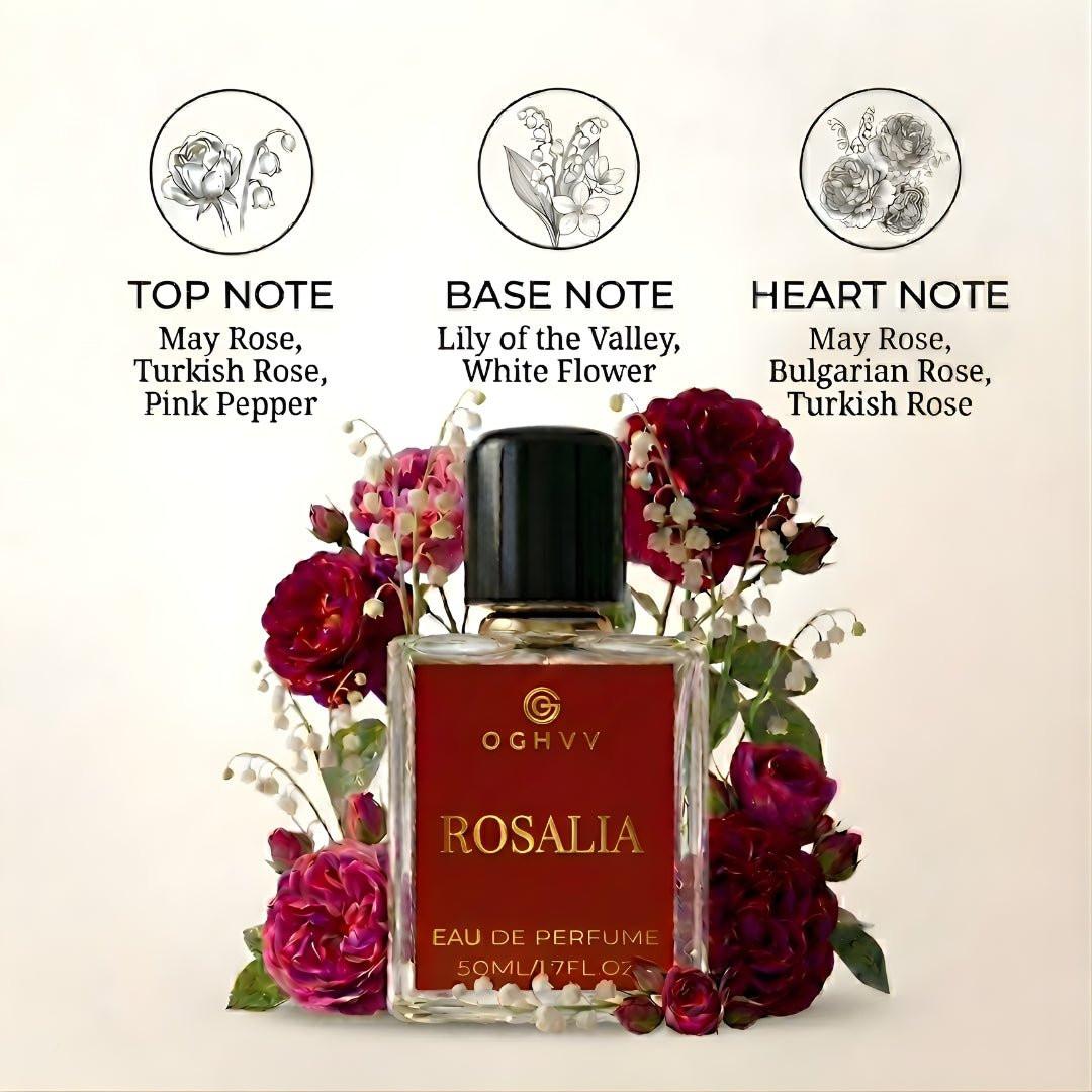 Rosalia - For Women 50ml | Rose with Lily Floral Fragrance.